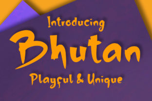 Bhutan Font: A Playful Display Type for Creative Projects