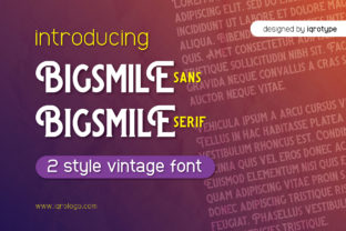 Bigsmile: A Display Font for Elegant Editorial Design