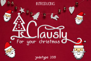 Clausly Font: A Festive Display Font for Holiday Designs