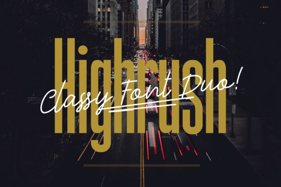 Highrush Duo: Elevate Your Brand with a Sophisticated Font