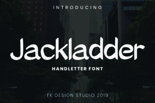 Jackladder: A Smooth Display Font for Handmade Creations