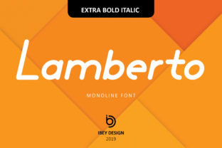 Lamberto Extra Bold Italic for Modern Branding and Display Needs