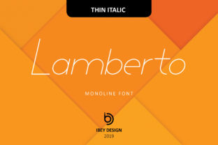 Lamberto Thin Italic for Modern Editorial Design