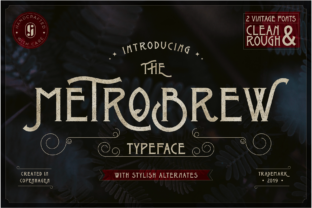 Metrobrew: A Bold Display Font for Timeless Branding