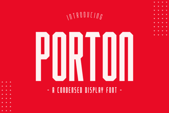 Porton: A Bold Display Font for Handmade Creations