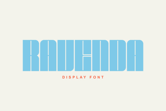 Ravenda Display Font for Bold Branding Projects