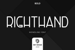 Right Hand Bold: A Modern Font for Creative Makers