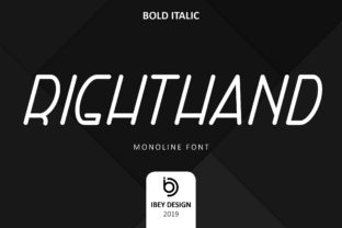 Right Hand Bold Italic for a Polished Brand Look