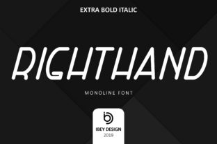 Right Hand Extra Bold Italic for Modern Editorial Design