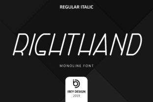 Right Hand Italic for Modern Branding and Creative Projects