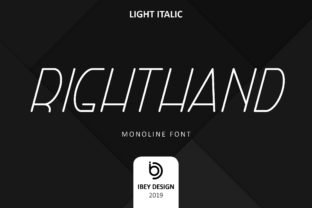 Right Hand Light Italic for Modern Web Design Projects