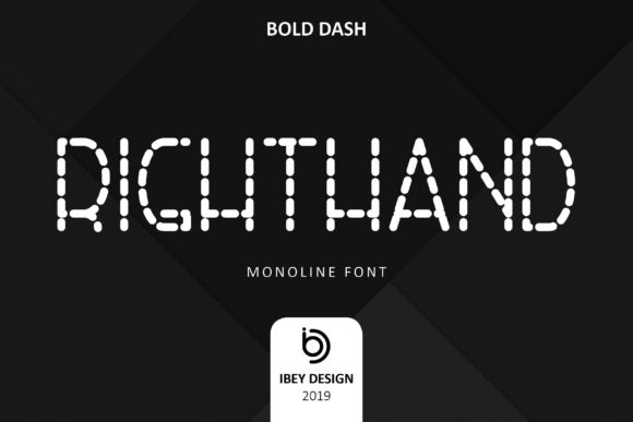 RightHand Bold Dash: A Modern Display Font for Editorial Design