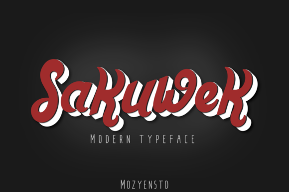 Sakuwek Display Font for Creative Publishing and Editorial Design