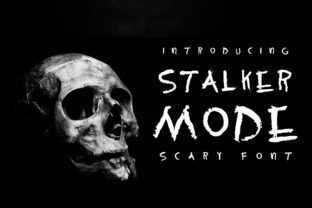 Stalker Mode Display Font for Spooky Editorial Designs