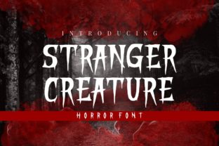 Stranger Creature Font for Horror-Themed Marketing
