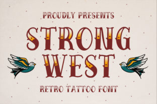 Strong West Vintage Font for Web Design