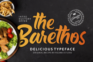 The Barethos: A Delicious Display Font for Editorial Design