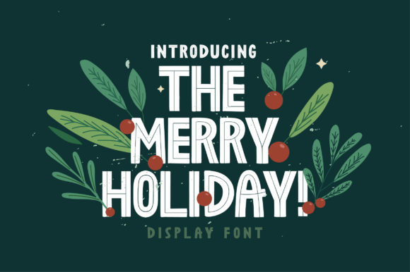 The Merry Holiday Font for Bold Editorial Design