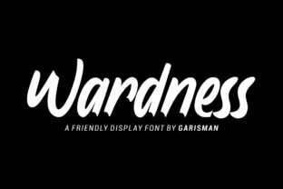 Wardness: A Bold Display Font for Creative Branding Projects
