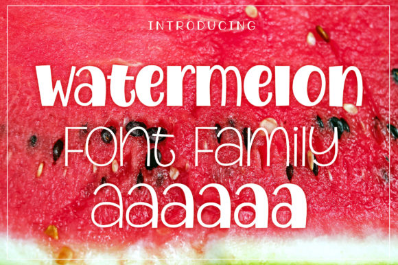Watermelon Display Font for Fresh Editorial Designs